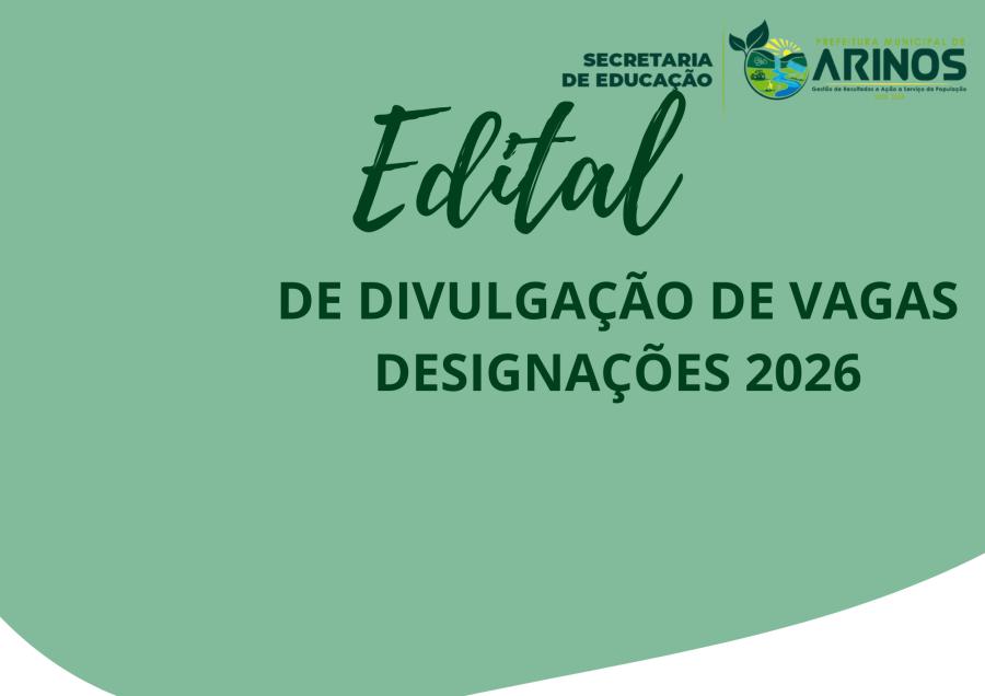 EDITAL DE DIVULGAÇÃO DE AULAS